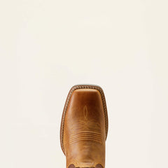 Round Up Ruidoso Western Boot Women - PEARL/BURNISHED CHESTNUT