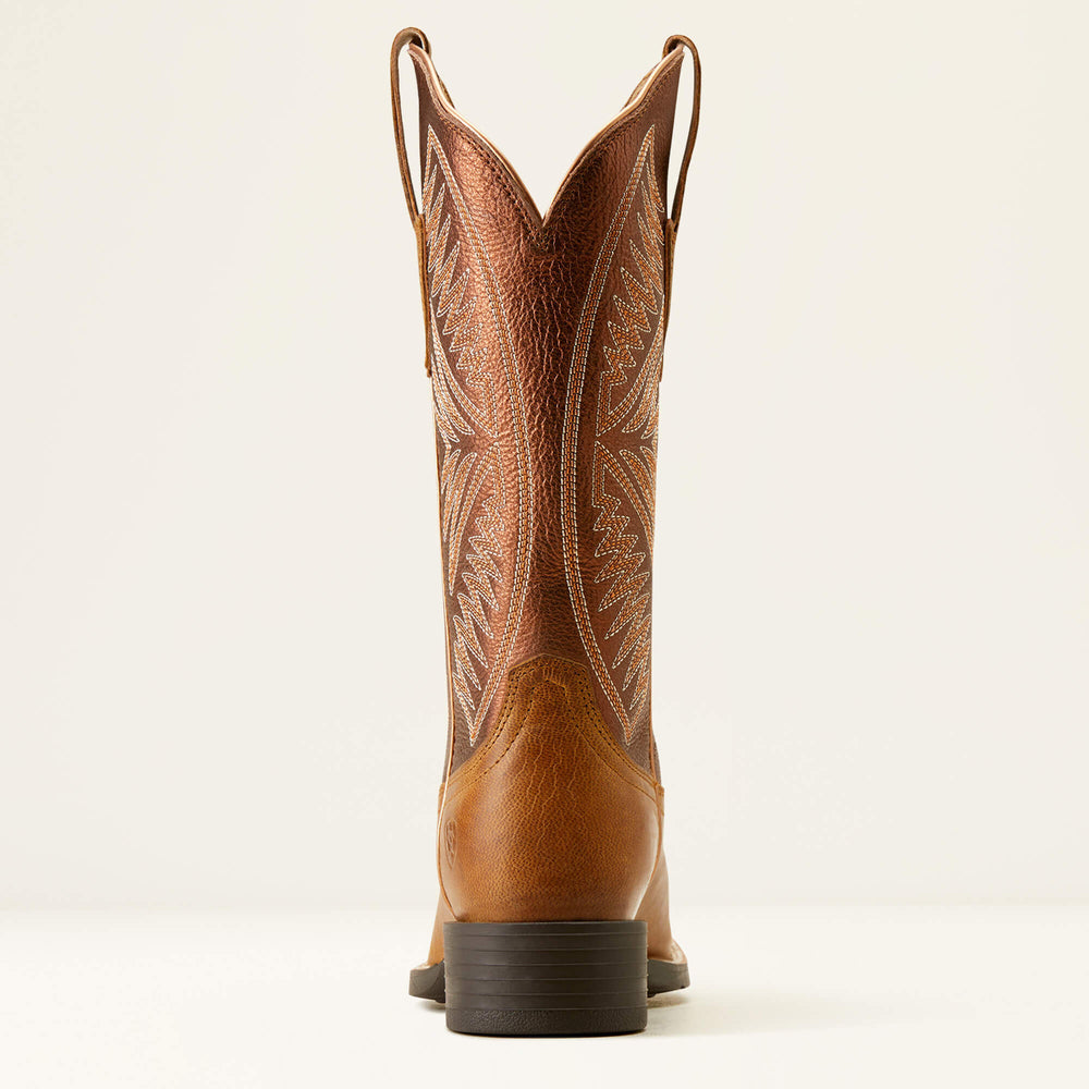 Round Up Ruidoso Western Boot Women - PEARL/BURNISHED CHESTNUT