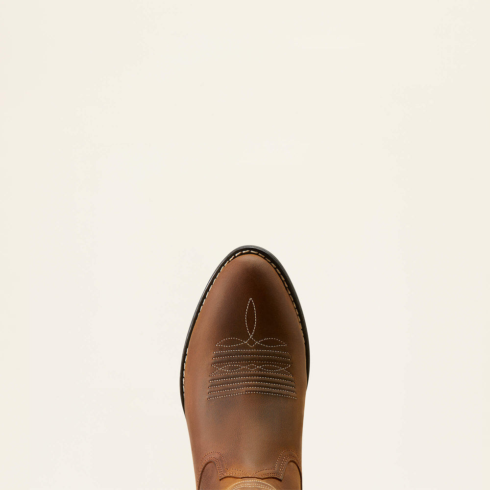 Heritage R Toe EZ Zip Western Boot Women - DISTRESSED BROWN