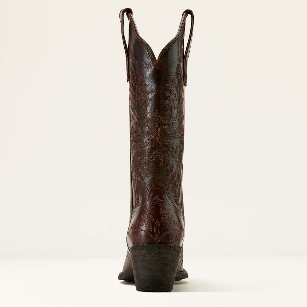 Round Up Collins D Toe Western Boot Women - MAHOGANY