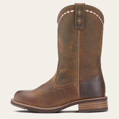 Unbridled Roper Western Boot Women - DISTRESSED BROWN