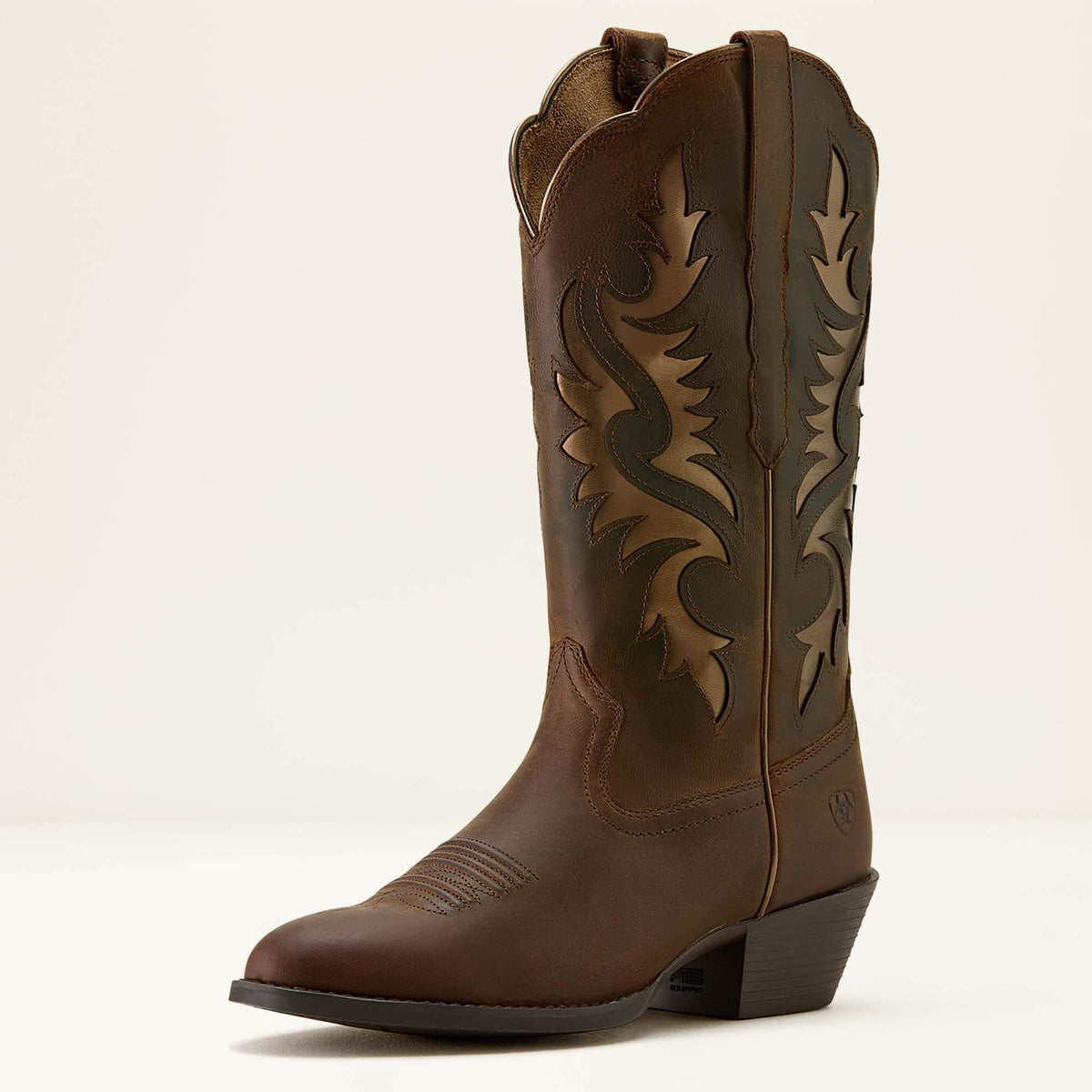 Heritage Retro R Toe Western Boot Women - SASSY BROWN/BRONZE