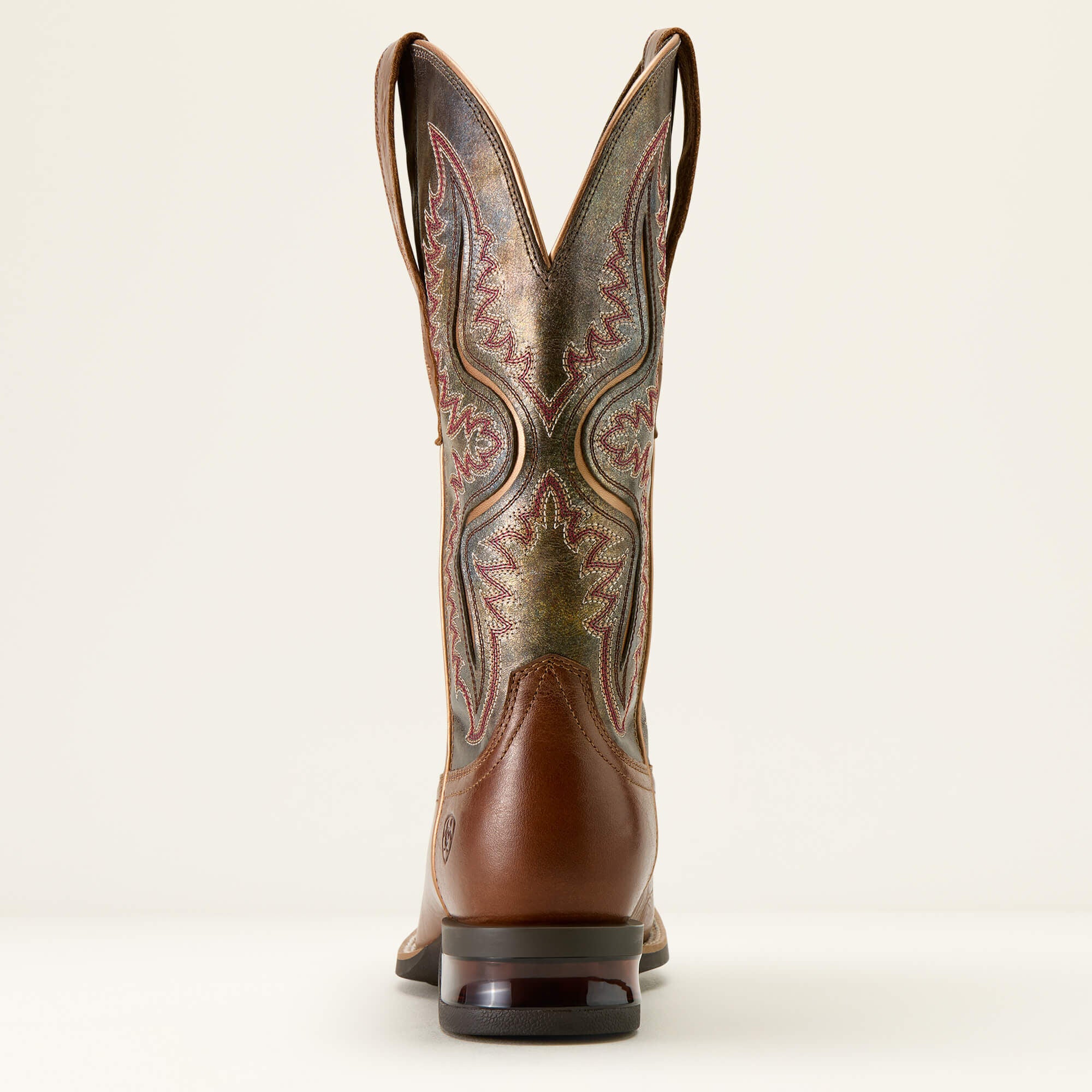 Captivate Wide Square Toe Western Boot Women - DARK TAN/TITANIUM