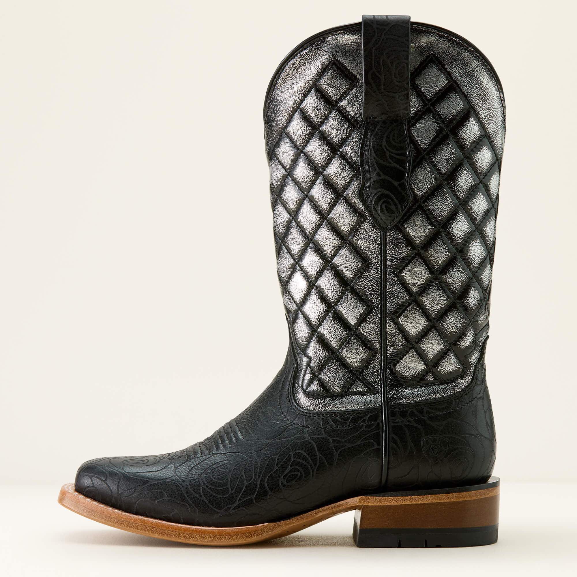 Frontier Wittman Wide Square Toe Western Boot Women - MIDNIGHT ROSE EMBOSS/INTERGALACTIC