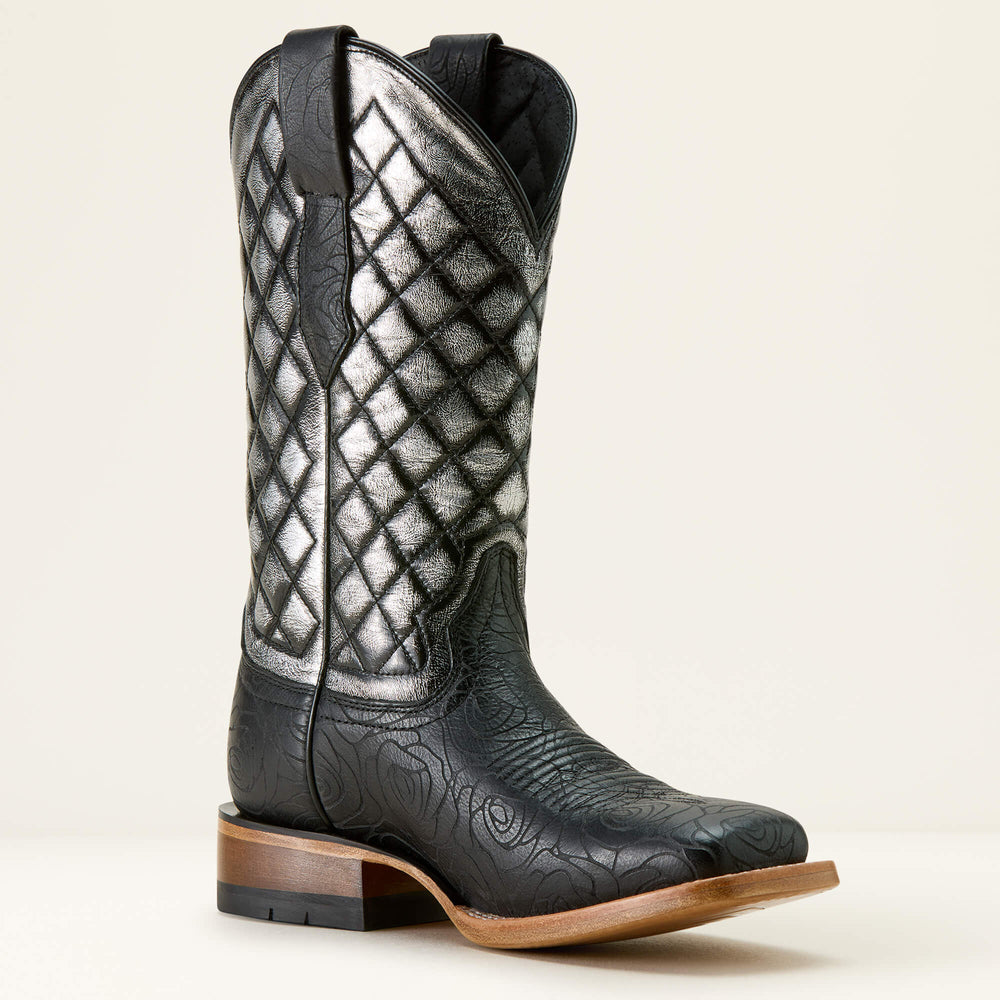 Frontier Wittman Wide Square Toe Western Boot Women - MIDNIGHT ROSE EMBOSS/INTERGALACTIC