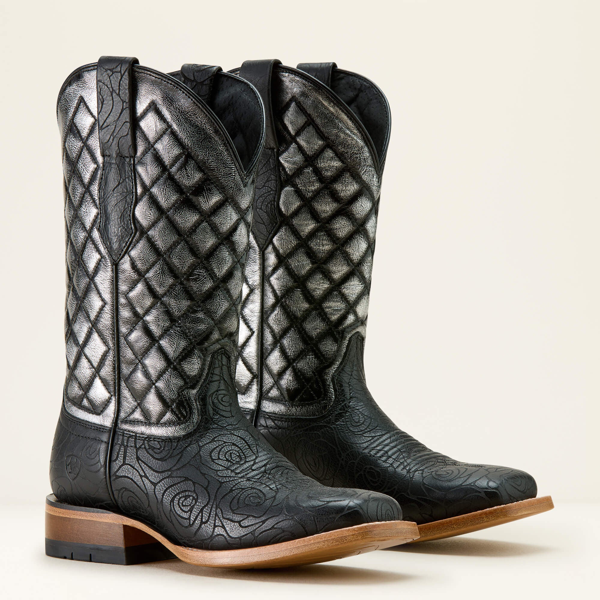 Frontier Wittman Wide Square Toe Western Boot Women - MIDNIGHT ROSE EMBOSS/INTERGALACTIC