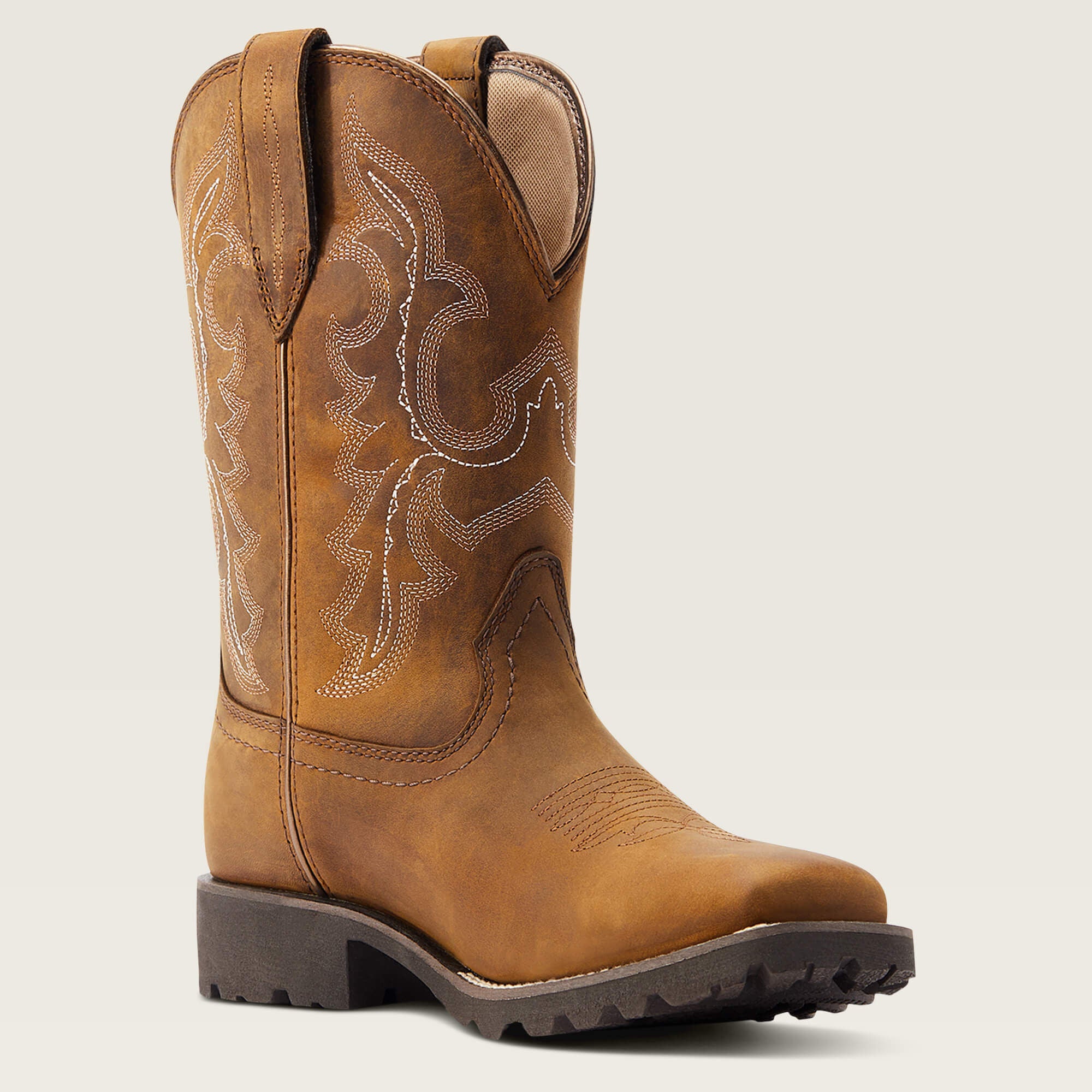 Unbridled Rancher Waterproof Western Boot Women - OILY DISTRESSED TAN
