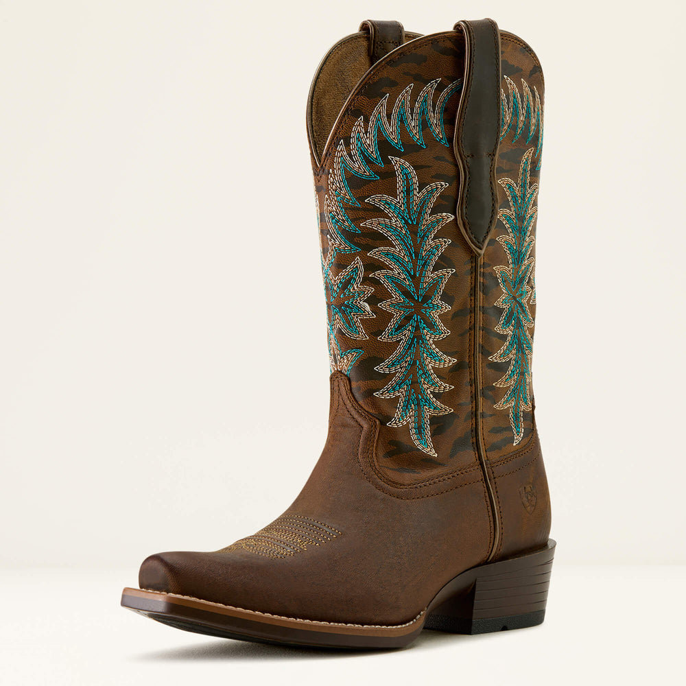 Beaumont K Toe Western Boot Women - SASSY BROWN/GILDED TIGER PRINT