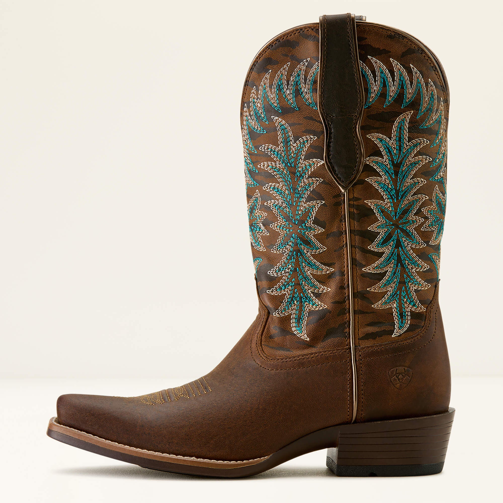 Beaumont K Toe Western Boot Women - SASSY BROWN/GILDED TIGER PRINT