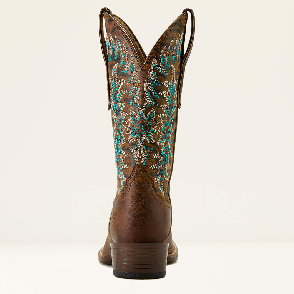 Beaumont K Toe Western Boot Women - SASSY BROWN/GILDED TIGER PRINT
