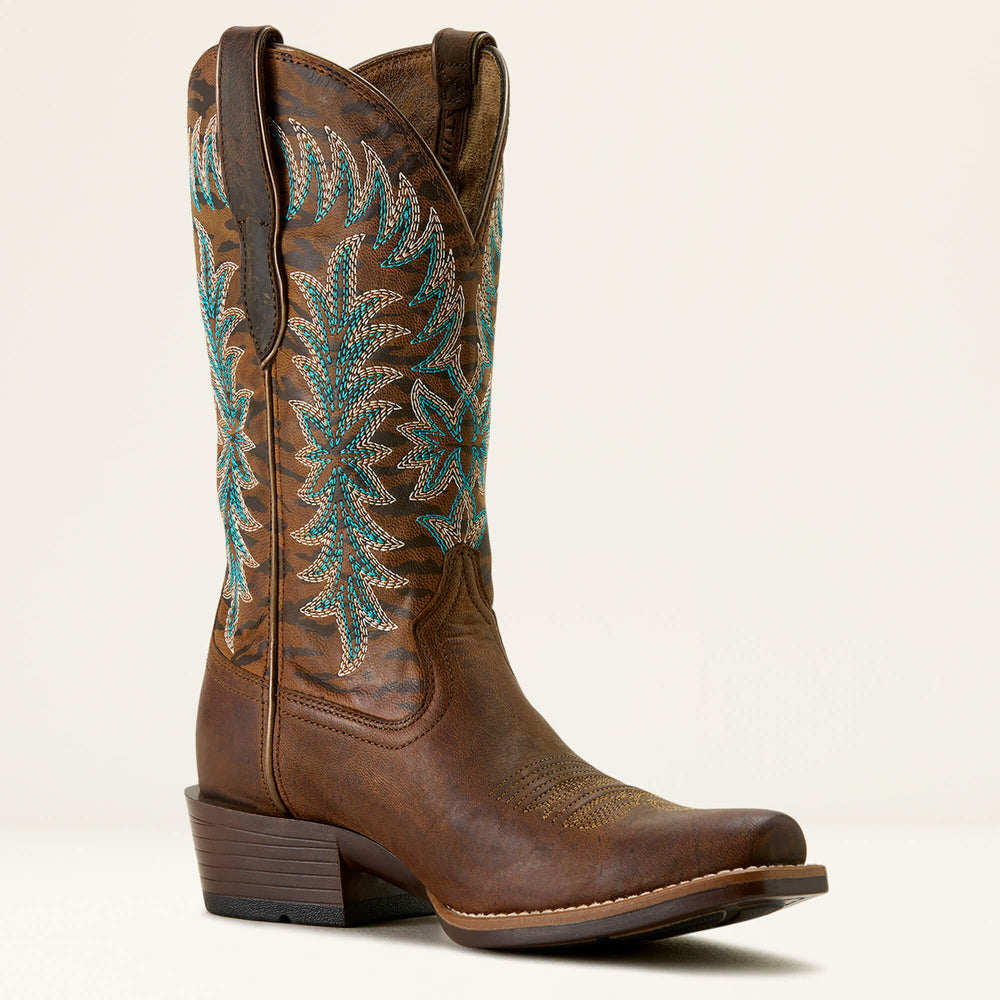 Beaumont K Toe Western Boot Women - SASSY BROWN/GILDED TIGER PRINT