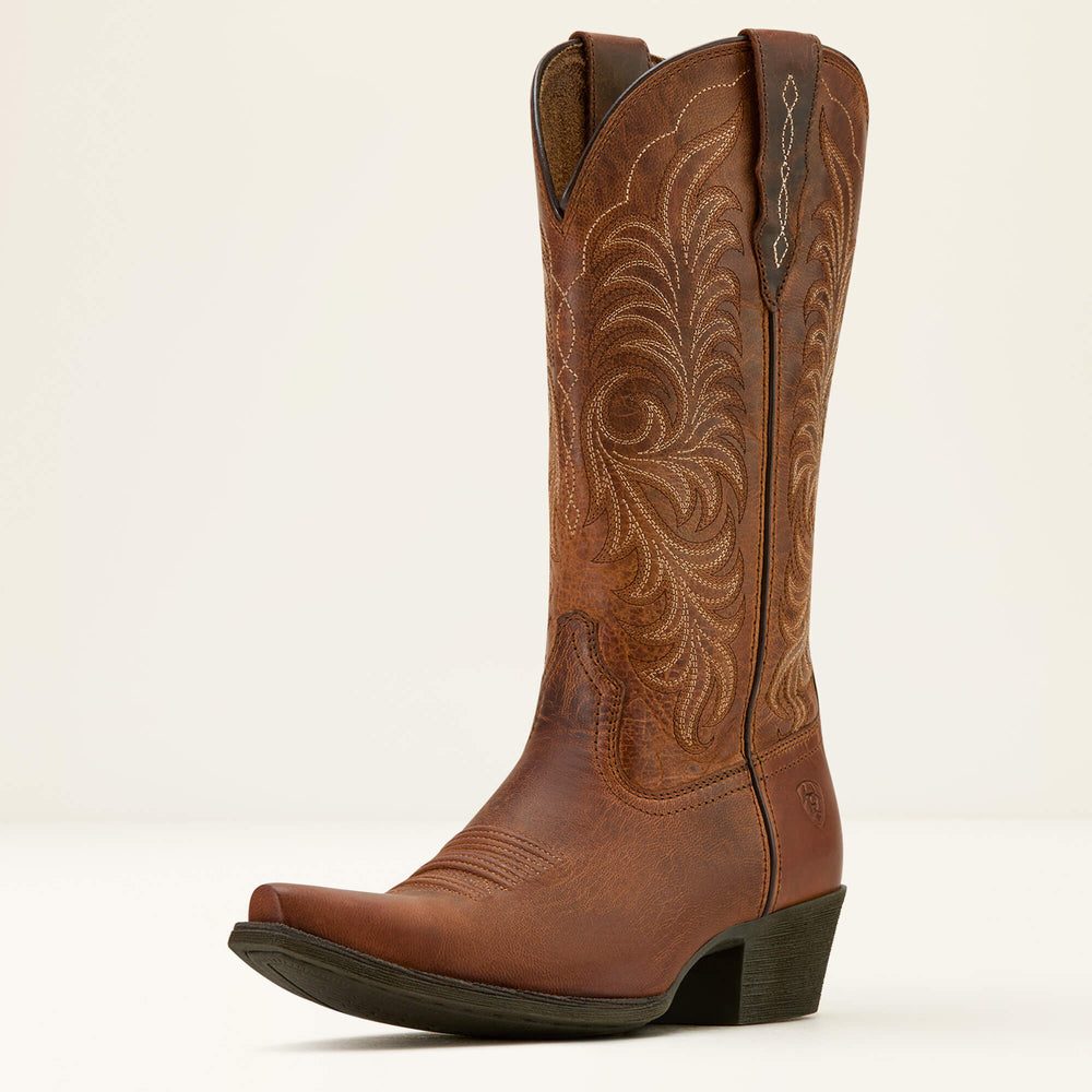 Heritage X Toe StretchFit Western Boot Women - RICH OAK