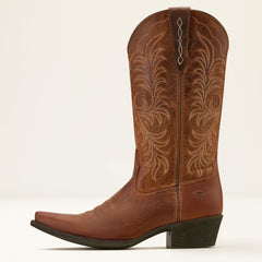 Heritage X Toe StretchFit Western Boot Women - RICH OAK