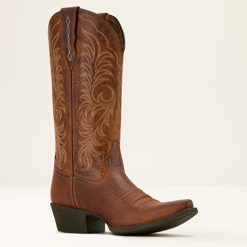 Heritage X Toe StretchFit Western Boot Women - RICH OAK