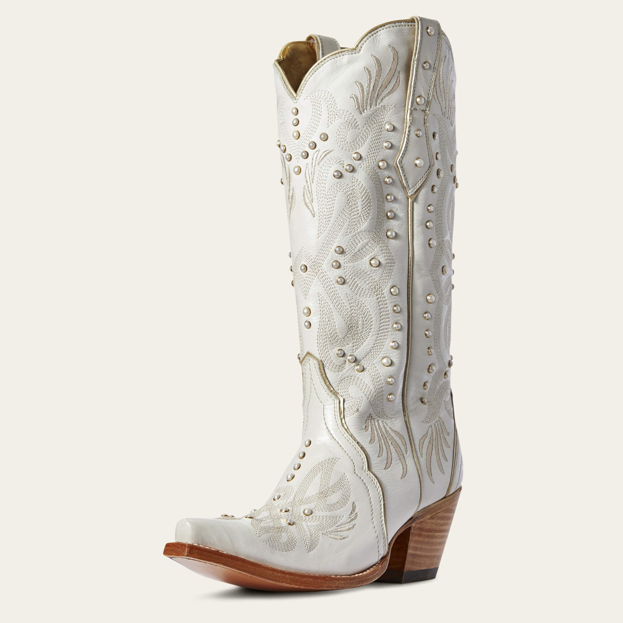 Pearl Western Boot Women - WHITE