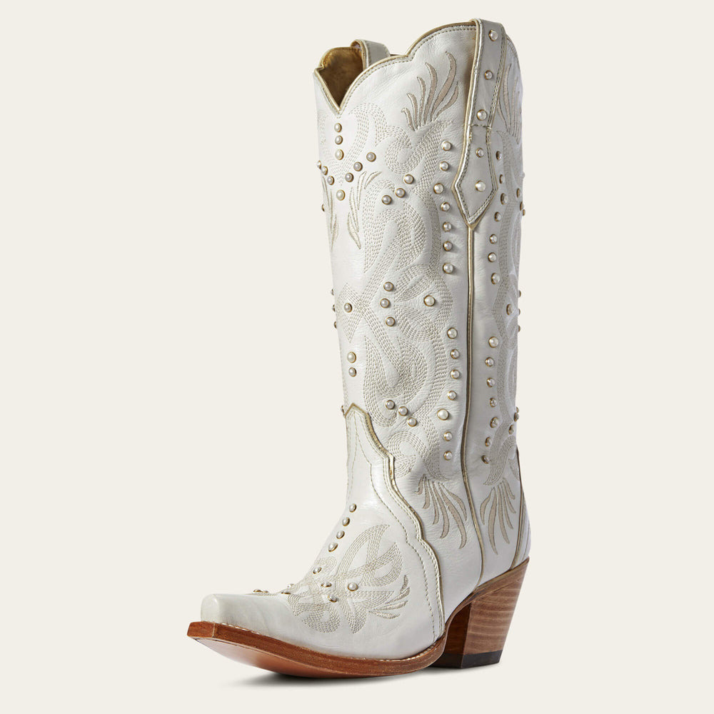 Pearl Western Boot Women - WHITE