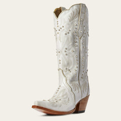 Pearl Western Boot Women - WHITE
