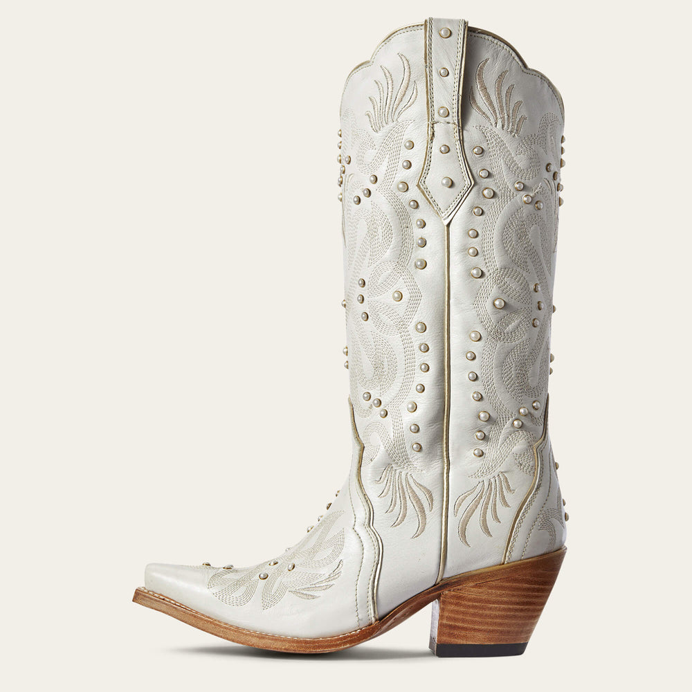 Pearl Western Boot Women - WHITE