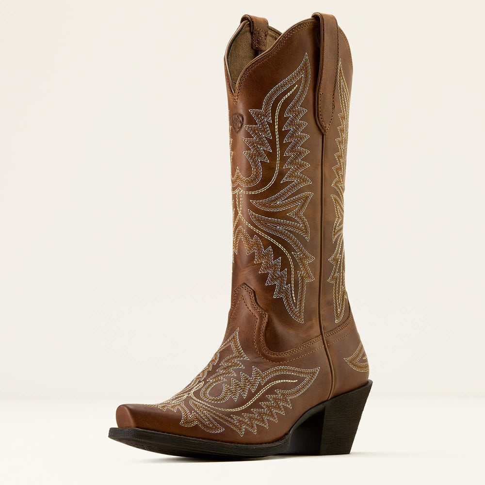 Round Up Collins D Toe Western Boot Women - SMOKED WHEAT