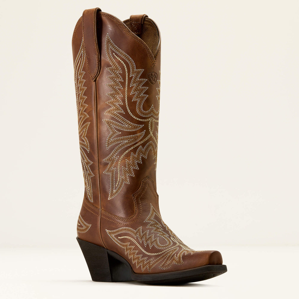 Round Up Collins D Toe Western Boot Women - SMOKED WHEAT