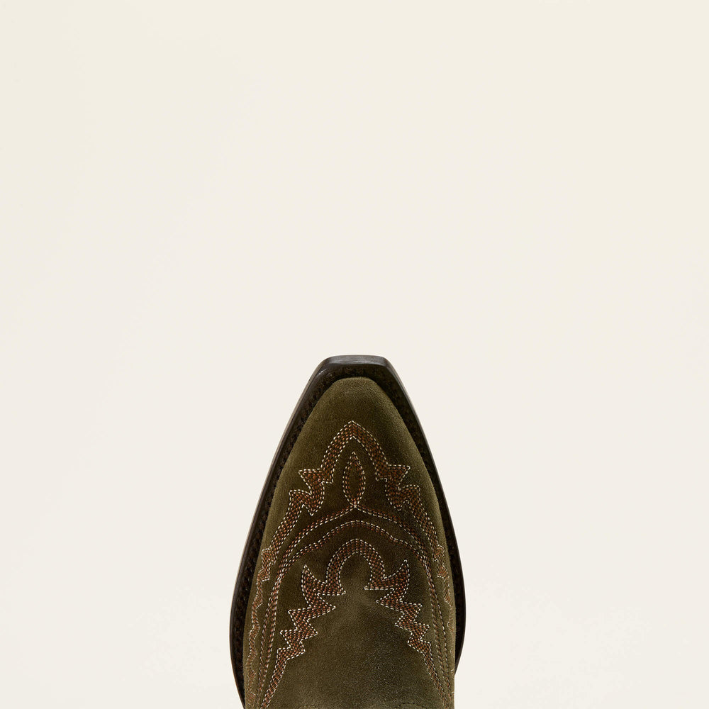 Casanova X Toe Western Boot Women - SOFT OLIVE SUEDE