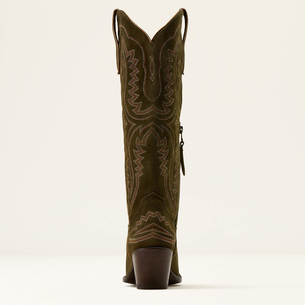 Casanova X Toe Western Boot Women - SOFT OLIVE SUEDE