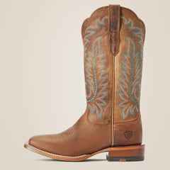 Frontier Tilly Wide Square Toe Western Boot Women - RODEO TAN