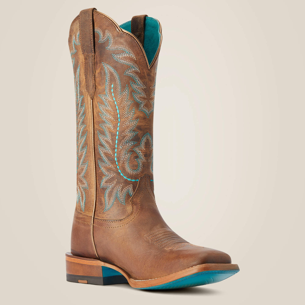 Frontier Tilly Wide Square Toe Western Boot Women - RODEO TAN