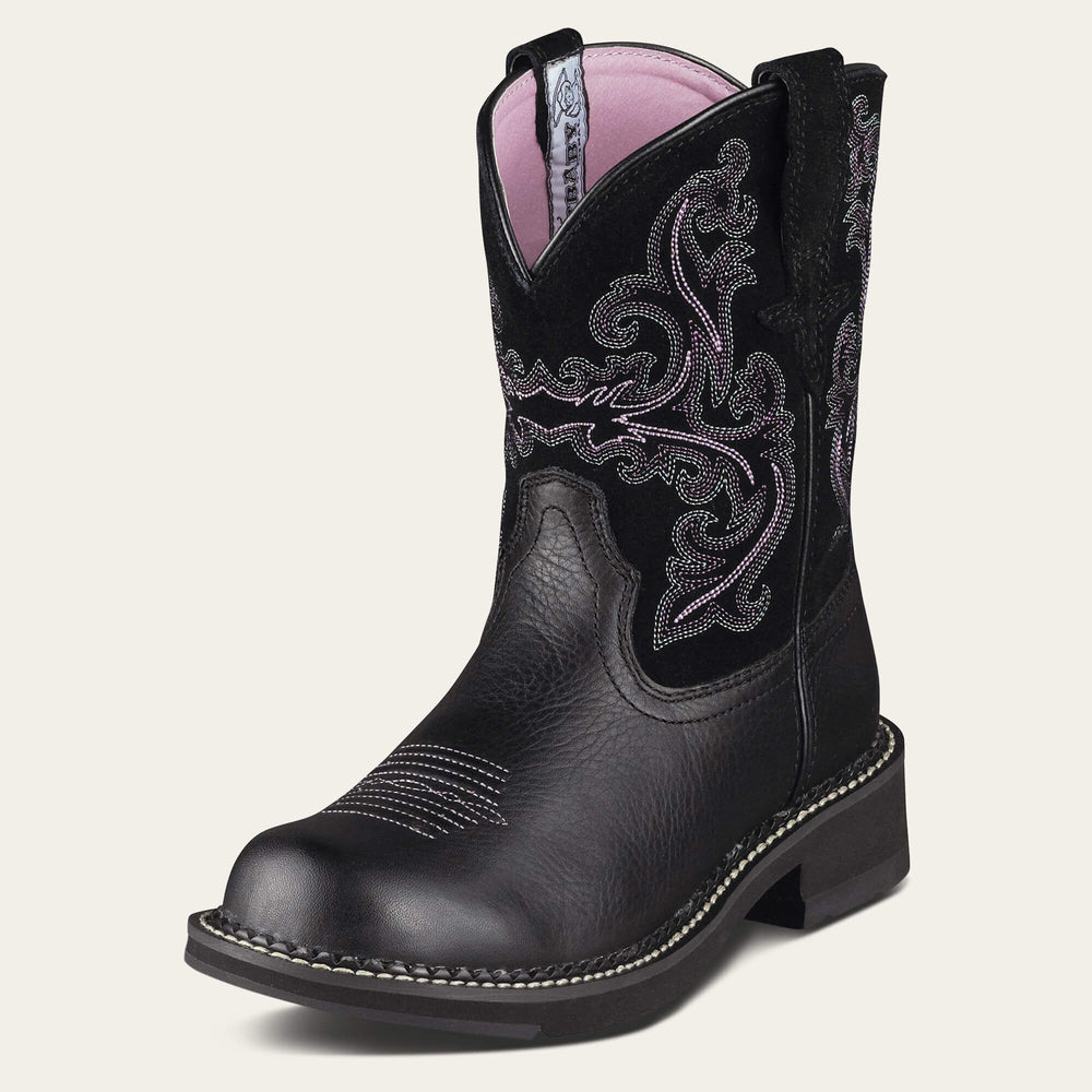 Fatbaby II Western Boot Women - BLACK DEERTAN