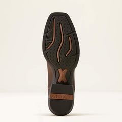 Round Up Narrow Cutter Toe Western Boot Women - SASSY BROWN/OCEAN WAVE