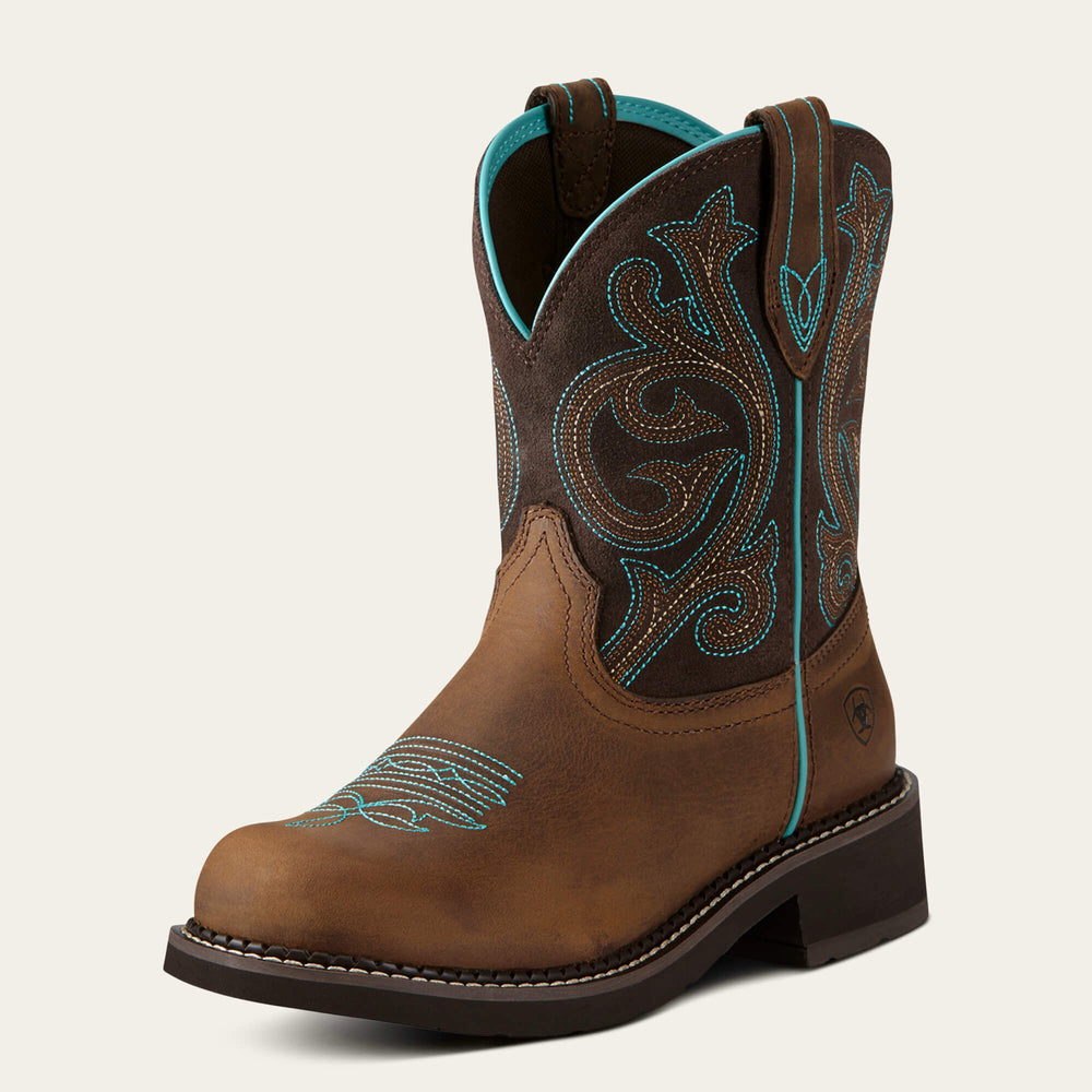 Fatbaby Heritage Western Boot Women - DISTRESSED BROWN/FUDGE