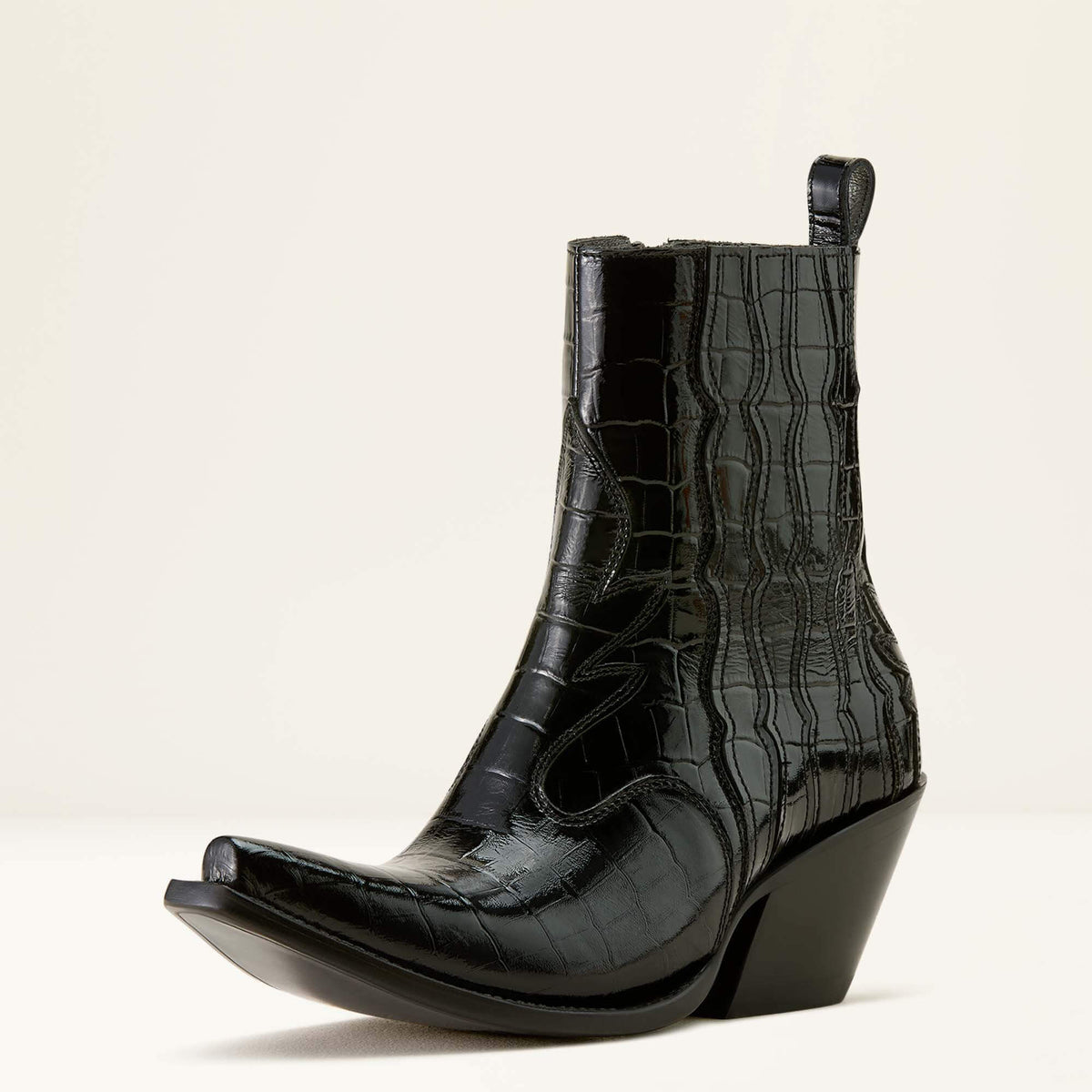 Jade X Toe Western Boot Women - LUXE CAVIAR CROC PRINT