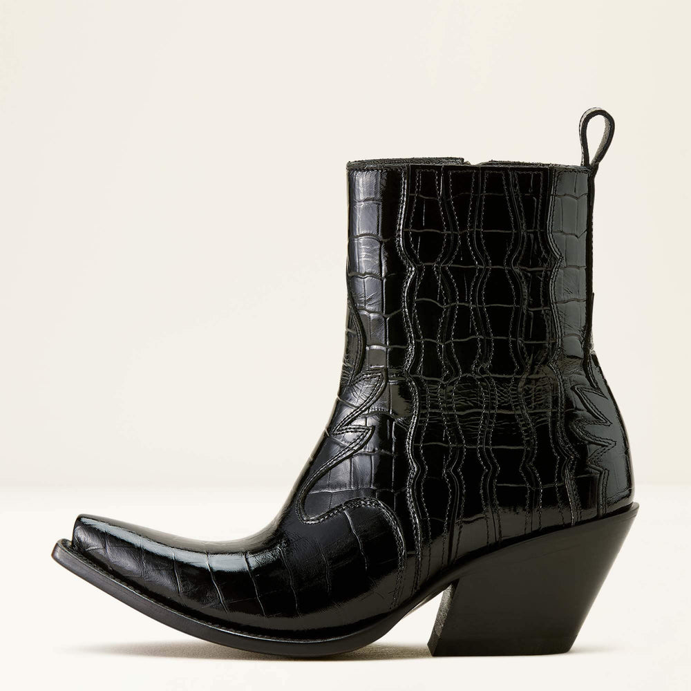 Jade X Toe Western Boot Women - LUXE CAVIAR CROC PRINT