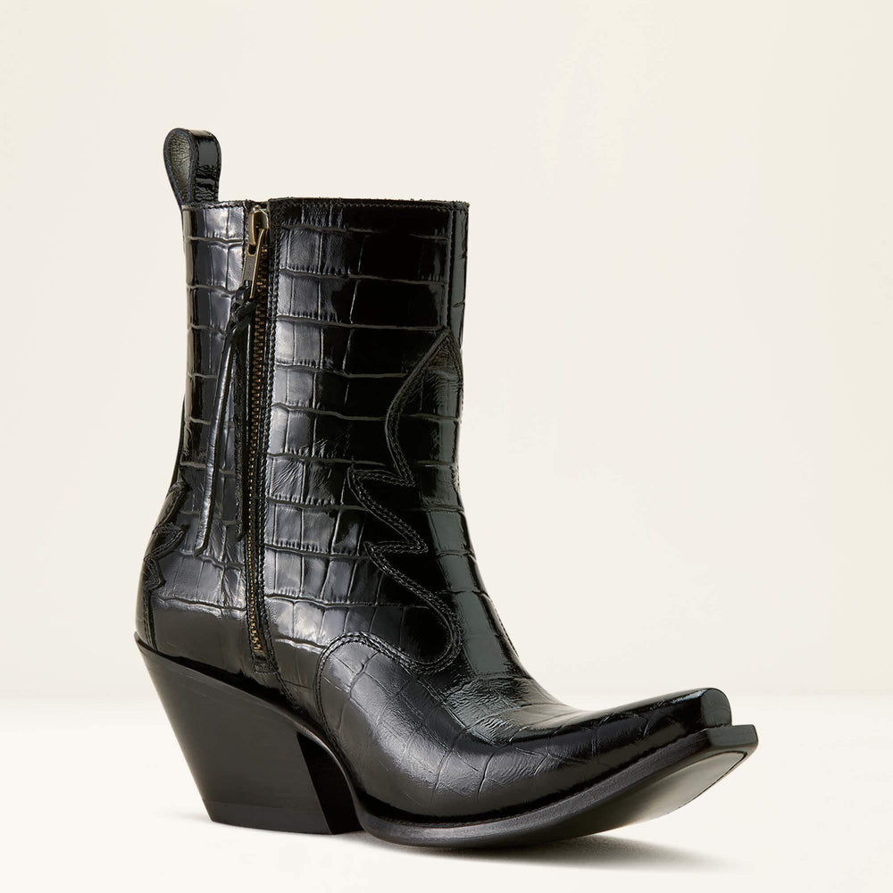 Jade X Toe Western Boot Women - LUXE CAVIAR CROC PRINT