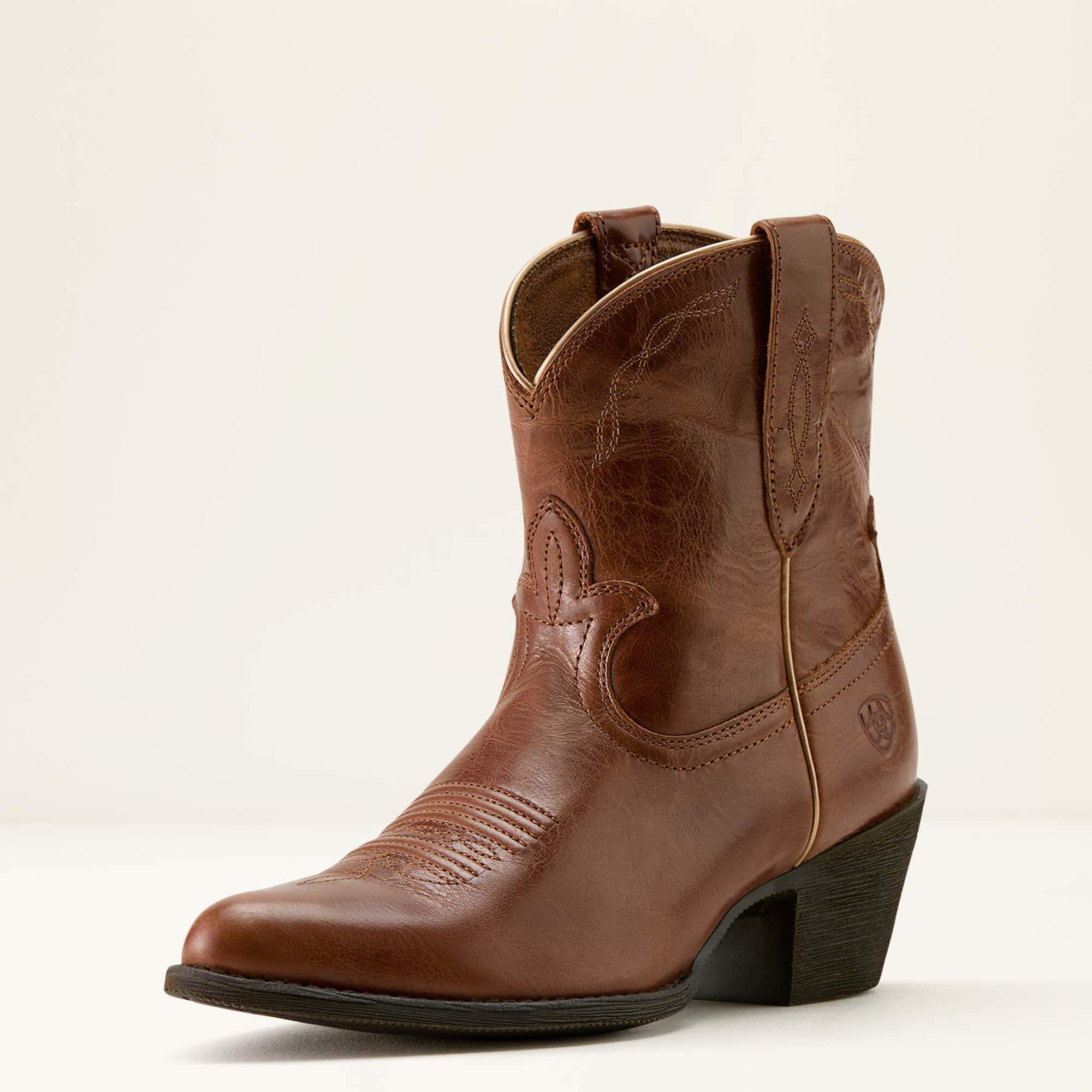 Maggie J Toe Western Boot Women - AGED SIENNA
