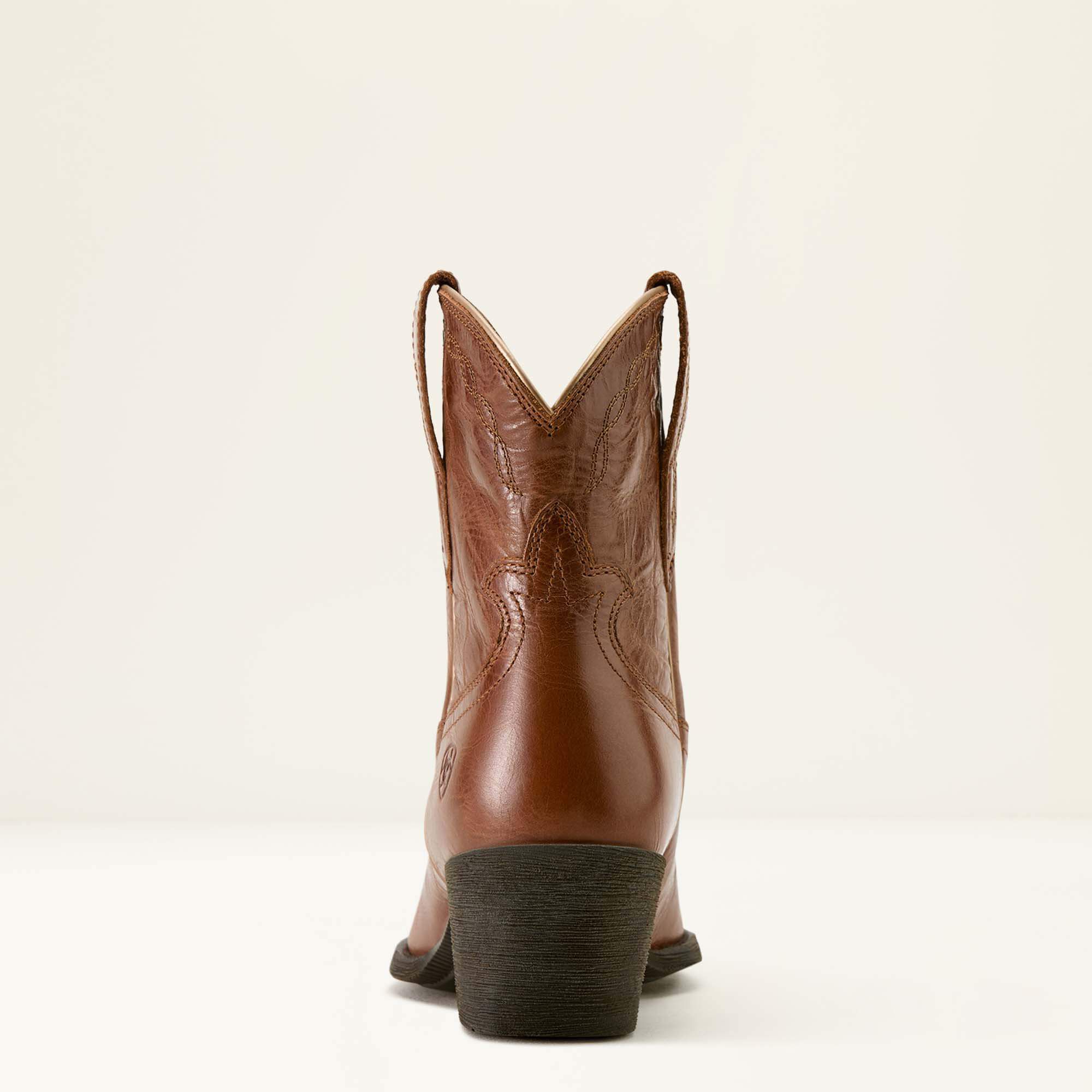 Maggie J Toe Western Boot Women - AGED SIENNA