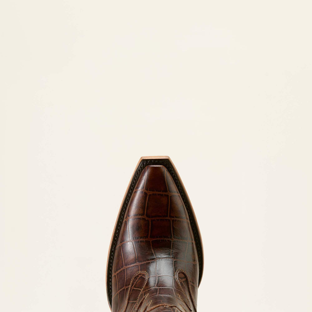 Jade X Toe Western Boot Women - LUXE ESPRESSO CROC PRINT