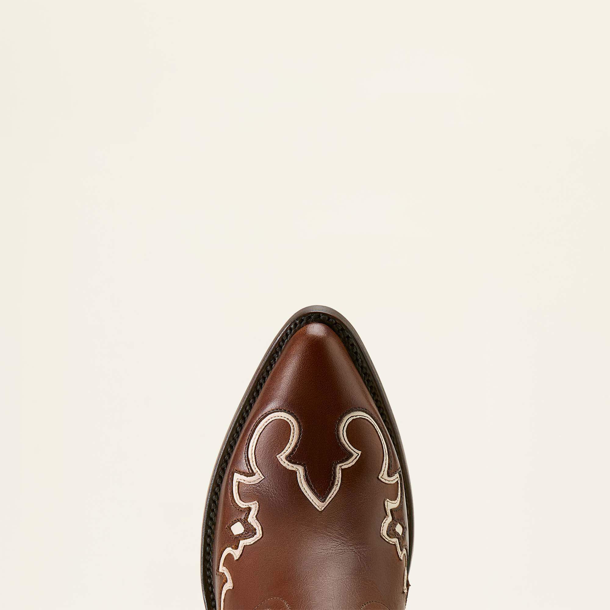 Bandida Sendero J Toe Western Boot Women - MOCHA TAN/YEEHAW PRINT