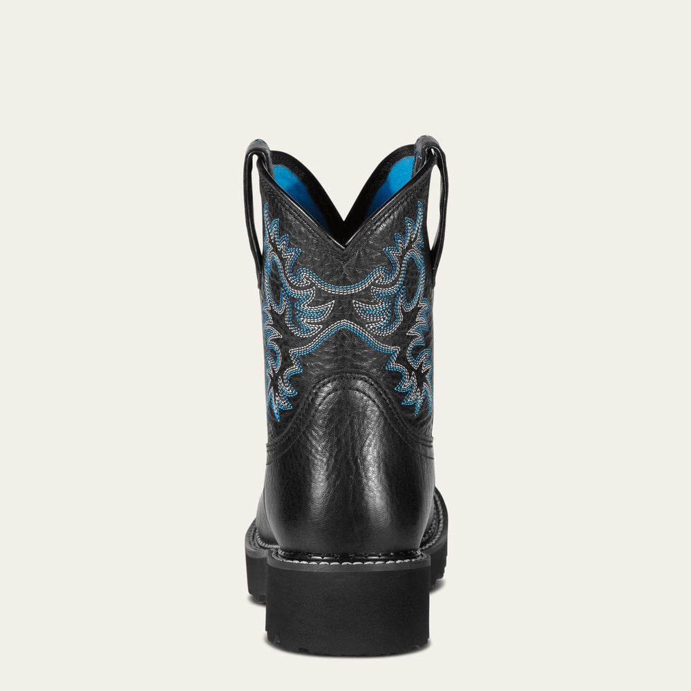 Fatbaby Western Boot Women - BLACK DEERTAN