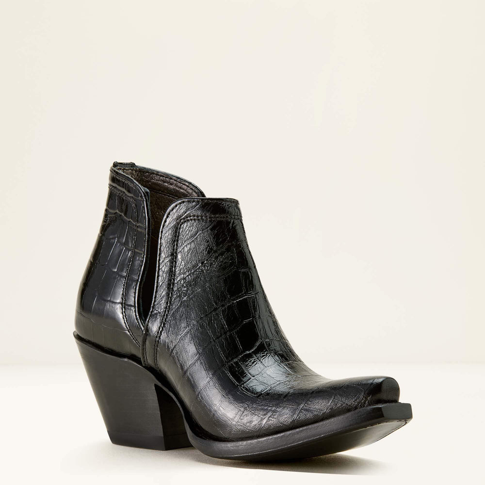 Dixon X Toe Western Boot Women - LUXE CAVIAR CROC PRINT