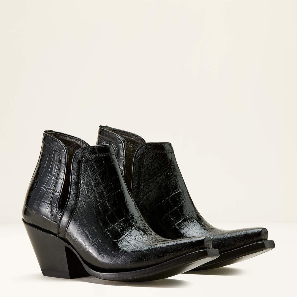 Dixon X Toe Western Boot Women - LUXE CAVIAR CROC PRINT