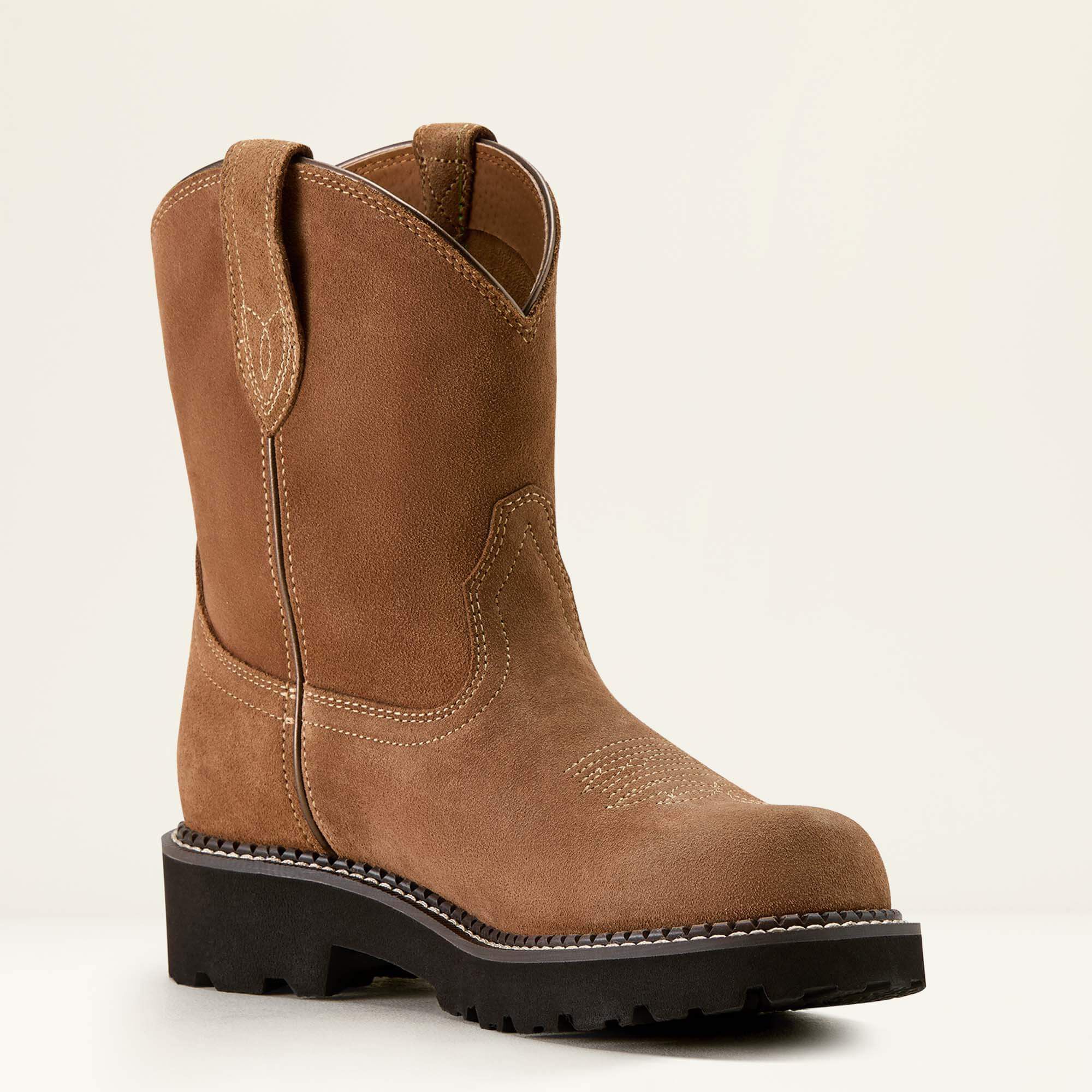 Fatbaby Slouch Western Boot Women - CRUSHED PEANUT