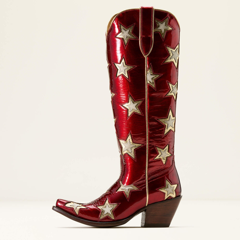 Casanova Star X Toe Western Boot Women - CHERRY HEAT