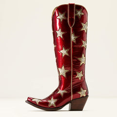 Casanova Star X Toe Western Boot Women - CHERRY HEAT