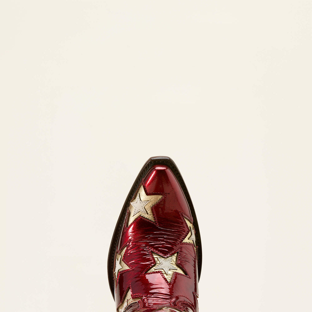 Casanova Star X Toe Western Boot Women - CHERRY HEAT