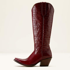 Casanova X Toe Western Boot Women - LUXE DUBONNET CROC PRINT
