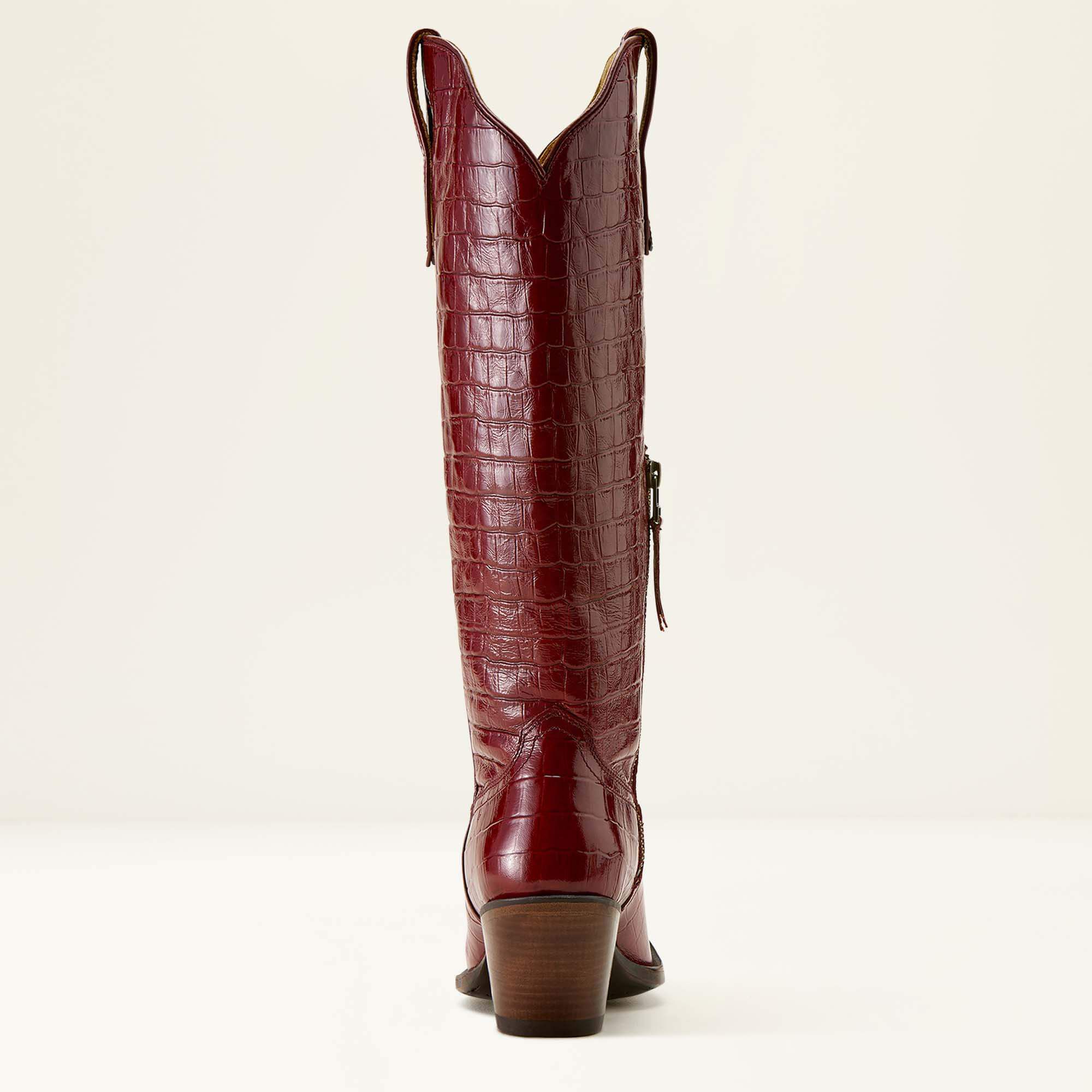 Casanova X Toe Western Boot Women - LUXE DUBONNET CROC PRINT