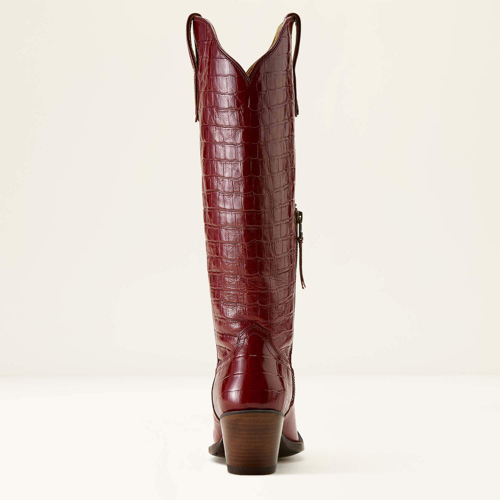 Casanova X Toe Western Boot Women - LUXE DUBONNET CROC PRINT