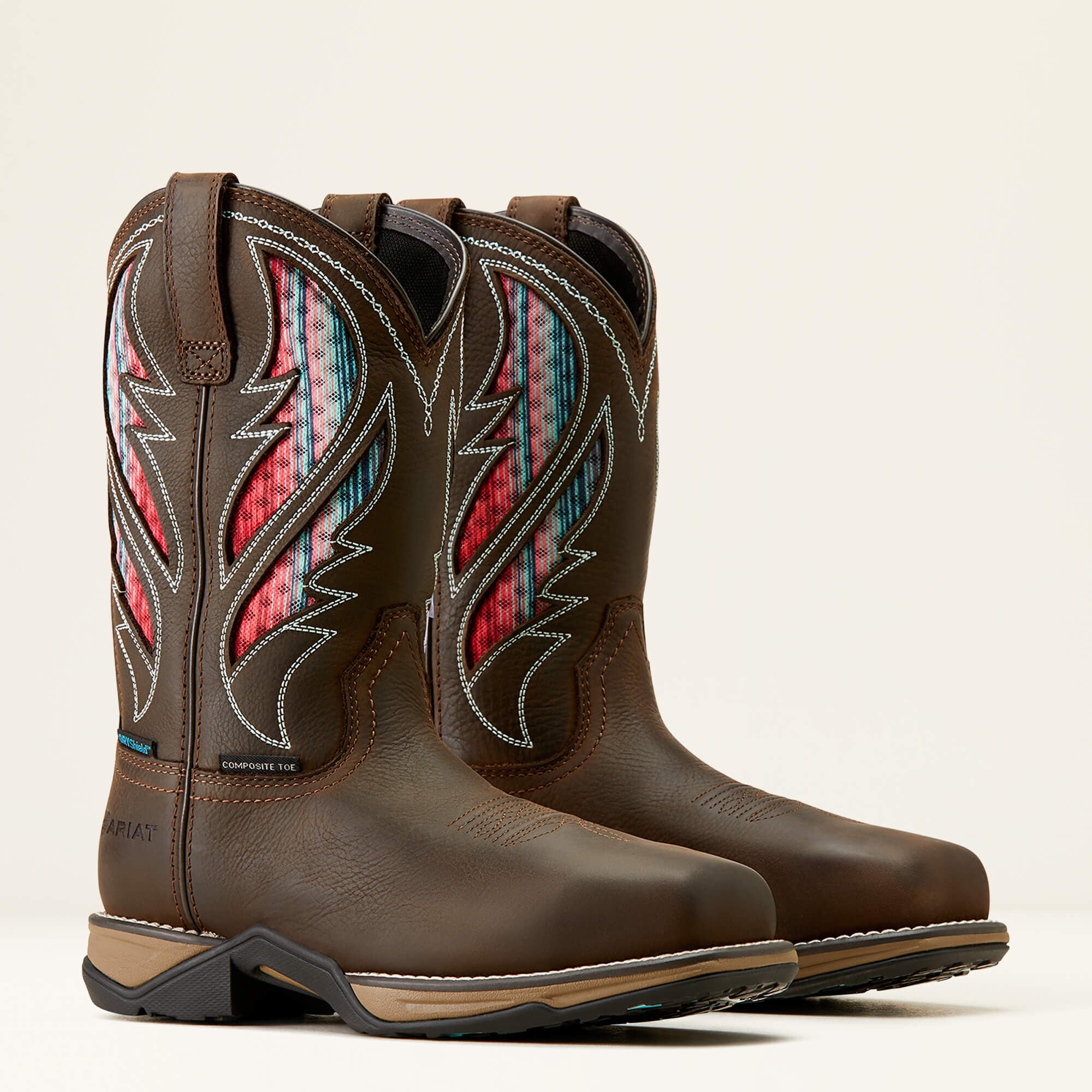 Anthem VentTEK Waterproof Composite Toe Work Boot Women - DARK CHOCOLATE/SERAPE
