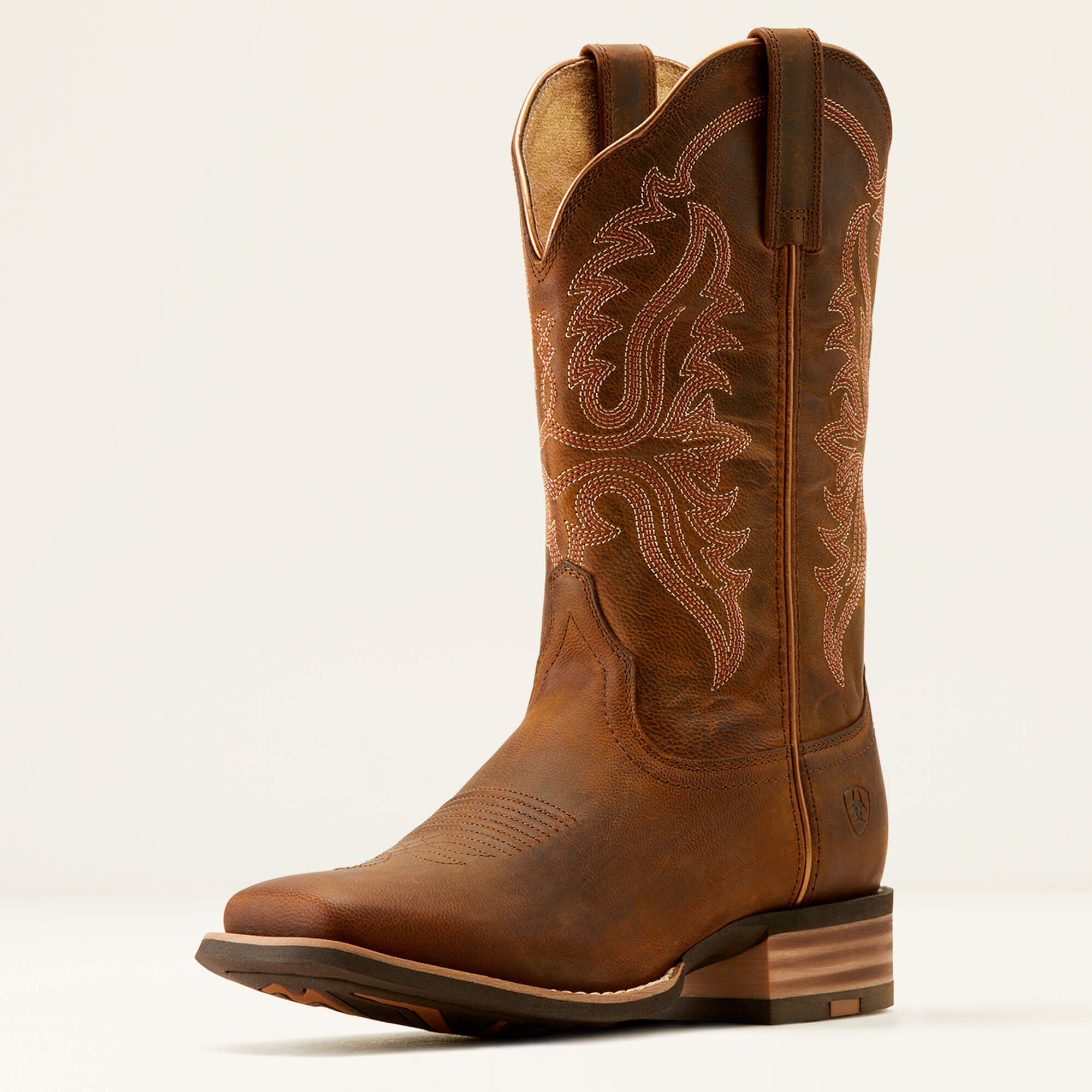 Olena Wide Square Toe Western Boot Women - SASSY BROWN
